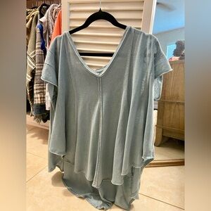 Blue We The Free flowy shirt